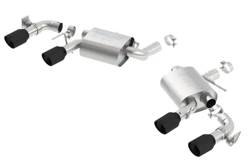 Borla Exhaust Ceramic Black S-Type Exhaust - w/Dual Mode Valves (Camaro 16-23) — fits Chevrolet Camaro Gen 6