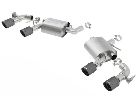 Borla Exhaust S-Type Exhaust - w/Dual Mode Valves - Black CF Tip (Camaro 16-23) — fits Chevrolet Camaro Gen 6