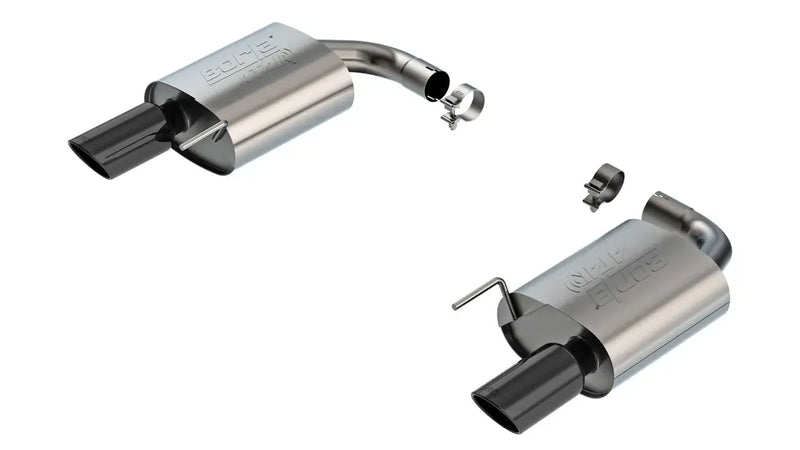 Borla Exhaust Atak Axle-Back Exhaust System - Black Chrome (Mustang GT 24) — fits Ford Mustang
