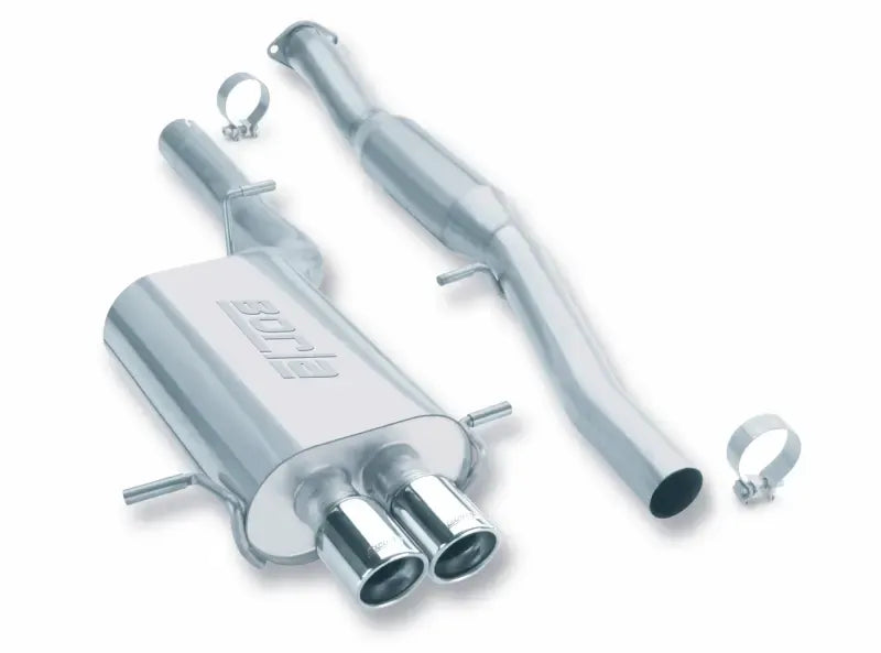 Borla Exhaust Twin Tip Hush Cat-Back Exhaust (WRX 02-07) — fits Subaru Impreza