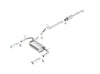 Borla Exhaust Single Split Rear Exit Cat-Back Exhaust (Wrangler 12-18)