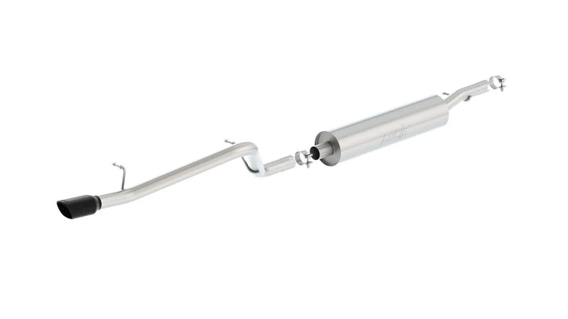 Borla Exhaust Cat-Back 2.5in Single Square Rolled Angle Cut Rear (Wrangler 12-18) — fits Jeep Wrangler