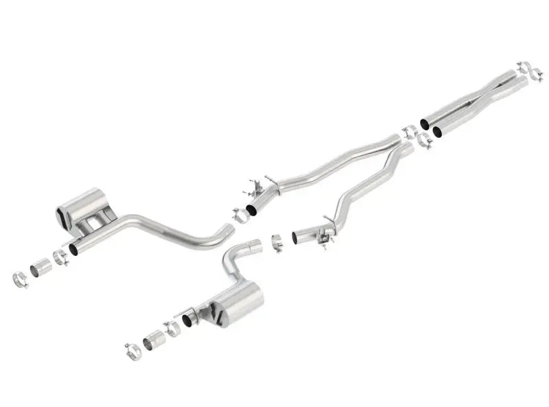 Borla Exhaust Atak Cat-Back Exhaust w/Valves No Tips Factory Valance (Charger 15-23) — fits Dodge Charger