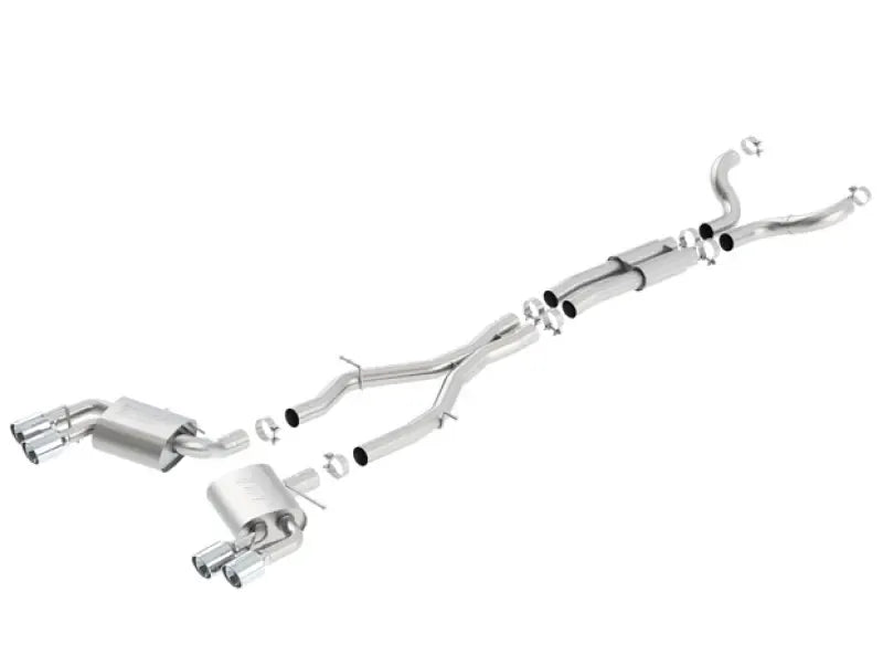 Borla Exhaust Dual Tip Dual Split Rear Exit Dual Mode Cat-Back Exhaust - NPP (Camaro 16-23) — fits Chevrolet Camaro...