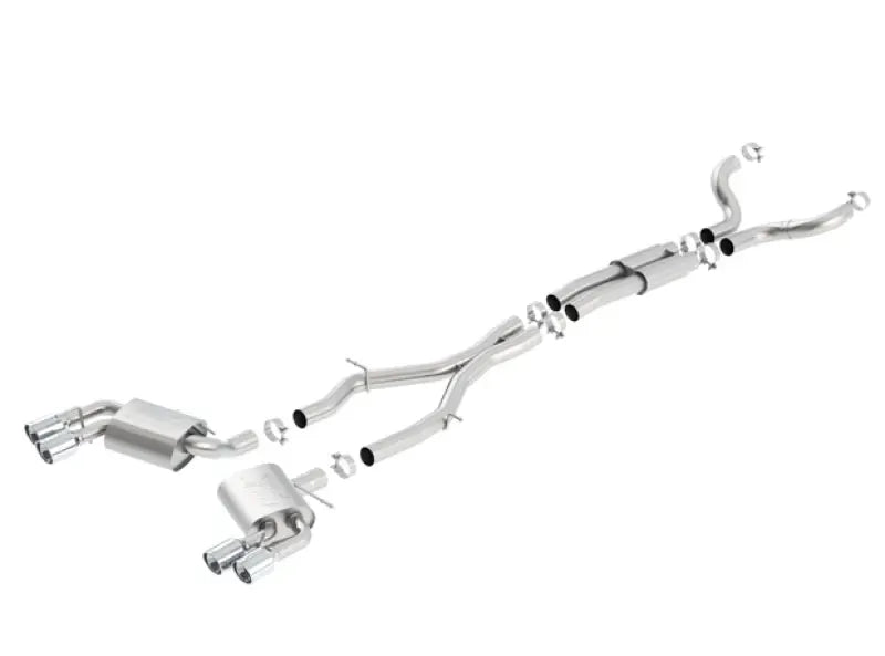 Borla Exhaust Atak Cat-Back w/Dual Tips - NPP Dual Split Rear Exit (Camaro 16-23) — fits Chevrolet Camaro Gen 6