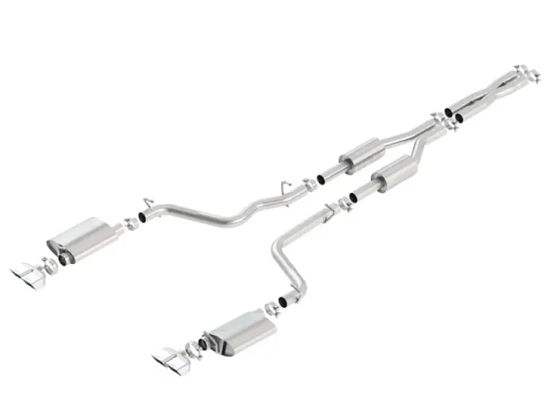 Borla Exhaust 140707 Dual Rectangle Angle S-Type C | Kren Offroad NZ
