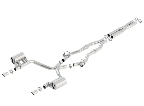 Borla Exhaust Atak Cat-Back Exhaust w/o Tips - w/MDS Valves ONLY (Charger 17-23) — fits Chrysler 300c