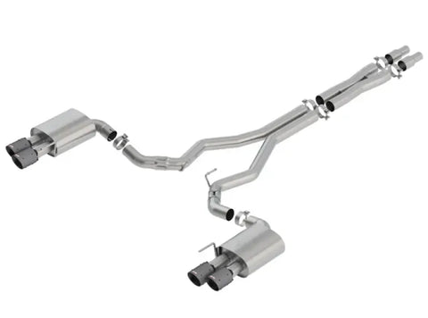 Borla Exhaust Atak 3in Cat-Back Exhaust-Blk Carbon Fiber Tips (Mustang GT 18-23)
