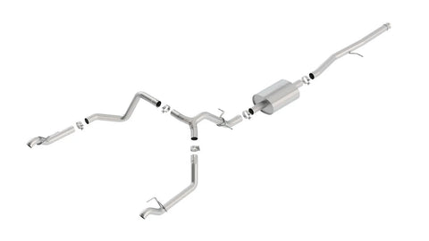 Borla Exhaust S-Type Cat-Back - Use Fact Fascia Tips (Silverado 1500 19-24) — fits Chevrolet Silverado 1500