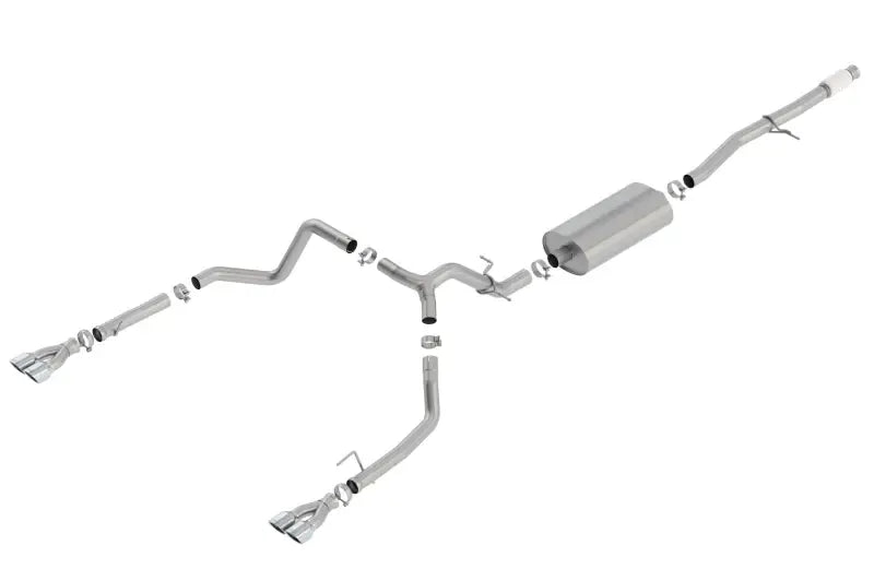 Borla Exhaust Touring Cat-Back w/Quad Square Tips (Silverado 1500 19-24)