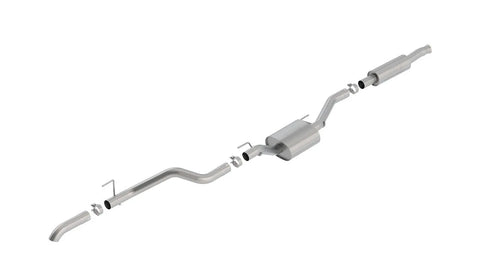 Borla Exhaust 2.75in S-Type Cat-Back w/Turndown Tip (Gladiator 20-23) — fits Jeep Gladiator