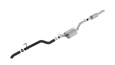 Borla Exhaust Atak Climber Cat-Back w/Black Turndown Tip & Over-Axle (Gladiator 20-23) — fits Jeep Gladiator