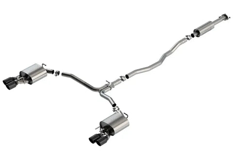 Borla Exhaust 3.5in Tip Dual Split Rear Exit Cat Back S-Type Exhaust Black Chrome (Camry 18-24)