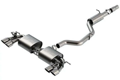 Borla Exhaust S-Type Cat-Back Exhaust w/Resonator (Golf R 18-19) — fits Volkswagen Golf R
