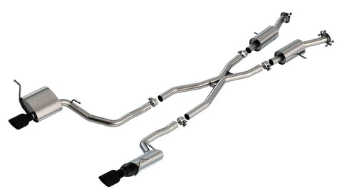 Borla Exhaust 2.25in S-Type Cat-Back - Black Chrome (Grand Cherokee 14-21) — fits Jeep Grand Cherokee