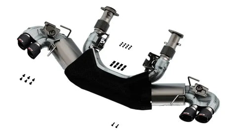 Borla Exhaust Atak 3in Exhaust System Dual Round Angle Cut Carbon Fiber Tips (Corvette 20-24)
