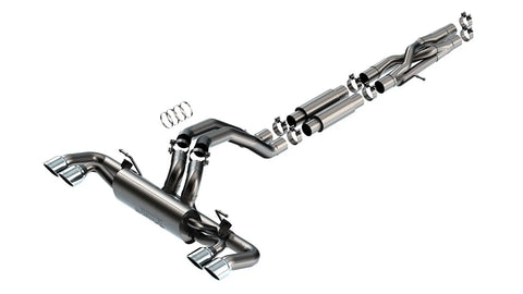 Borla Exhaust S-Type Cat-Back Exhaust - Stainless (Wrangler 21-23) — fits Jeep Wrangler