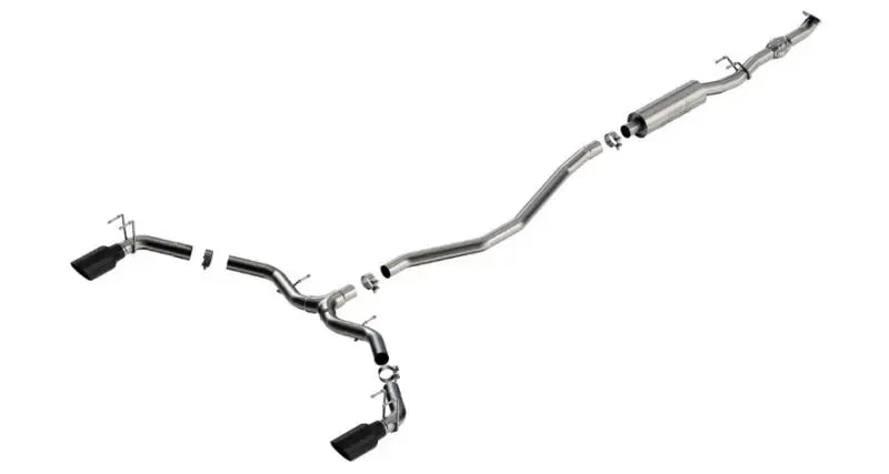 Borla Exhaust 2.50in S-Type Cat-Back Exhaust Black Chrome (Integra 23/Civic 22-23) — fits Honda Civic