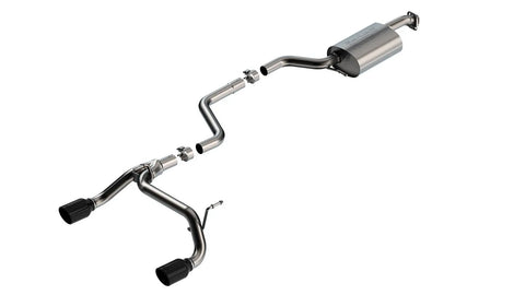 Borla Exhaust 2in S-Type Cat-Back Exhaust - Black Chrome Tips (Jimny 18-23)