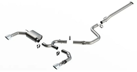 Borla Exhaust Atak Cat-Back Exhaust Bright Chrome (Elantra 22-23) — fits Hyundai Elantra