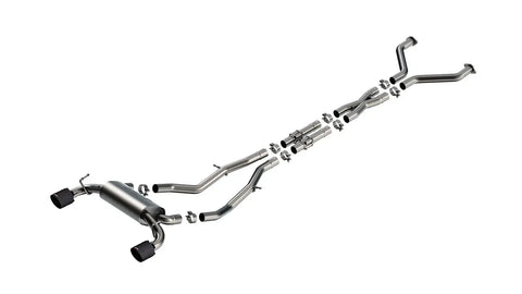 Borla Exhaust 2.5in S-Type Cat Back Exhaust 4.5in Tip - Carbon Fiber Black Anodized (Nissan Z 23-24)