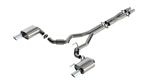 Borla Exhaust S-Type Cat-Back Exhaust System w/o Active Exhaust (Mustang GT 24) — fits Ford Mustang