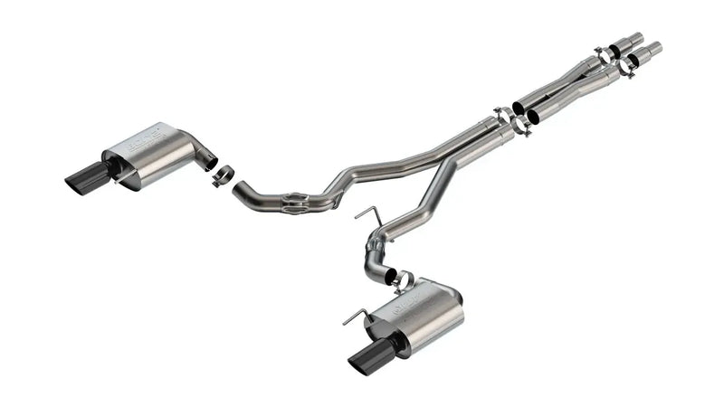 Borla Exhaust Atak Cat-Back Exhaust System - Black Chrome (Mustang GT 24)