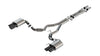 Borla Exhaust 3 in Atak Cat-Back Non-Active Exhaust- Black Chrome Quad Tip (Mustang GT 24)