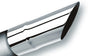 Borla Exhaust Polished Tip Single Round Angle-Cut - Inlet 2 1/2in. Outlet 2 1/2in