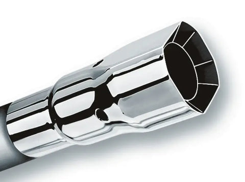 Borla Exhaust Polished Tip Single Square Intercooled - Inlet 2 1/4in. Outlet 2 1/2 x 2 3/4in