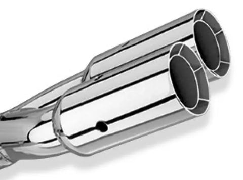 Borla Exhaust Polished Tip Dual Round Intercooled - Inlet 2 1/2in. Outlet 3in