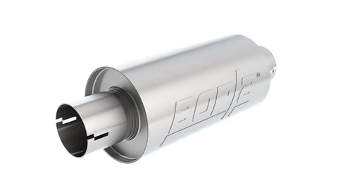 Borla Exhaust S-Type Muffler 2.5in Inlet/Outlet 5in Round x 10in w/Notch