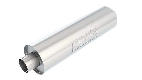 Borla Exhaust Heavy Duty - Truck Muffler - 3in Center-Center 24in x 6.75in Round - Notched
