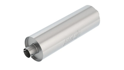 Borla Exhaust 2.75in In/Out 7.75in Diameter x 24in L Muffler - Heavy Duty Truck Applications