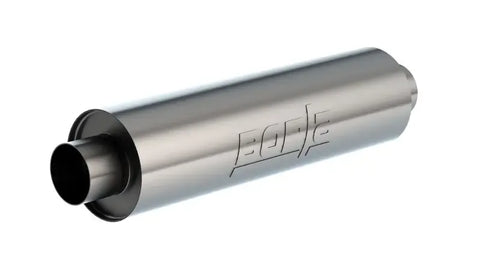 Borla Exhaust Muffler 6.75 X 24.00in LG. X 3.53 I.D. w/Nipples, Un-notched , OAL 29.00in
