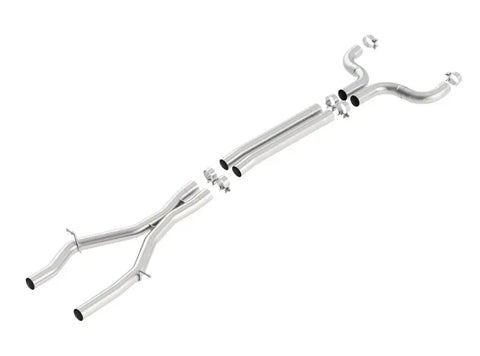 Borla Exhaust X-Pipe w/Mid Pipes (Camaro 16-23) — fits Chevrolet Camaro Gen 6