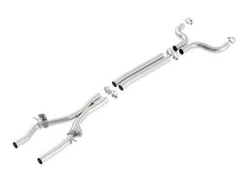 Borla Exhaust X-Pipe w/Mid Pipes w/AFM Valves (Camaro 16-23) — fits Chevrolet Camaro Gen 6