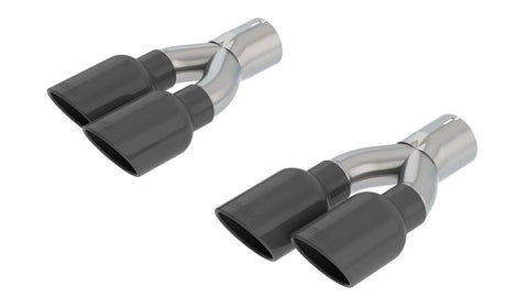 Borla Exhaust Black Chrome 3in Tip Kit - For PN 140755 and 140756 (Grand Cherokee 18-21)