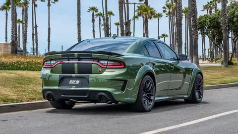 Borla Exhaust SS Tips 5in Outlet - Carbon/Black Anodized (Charger 15-24/300C 23) — fits Dodge Charger