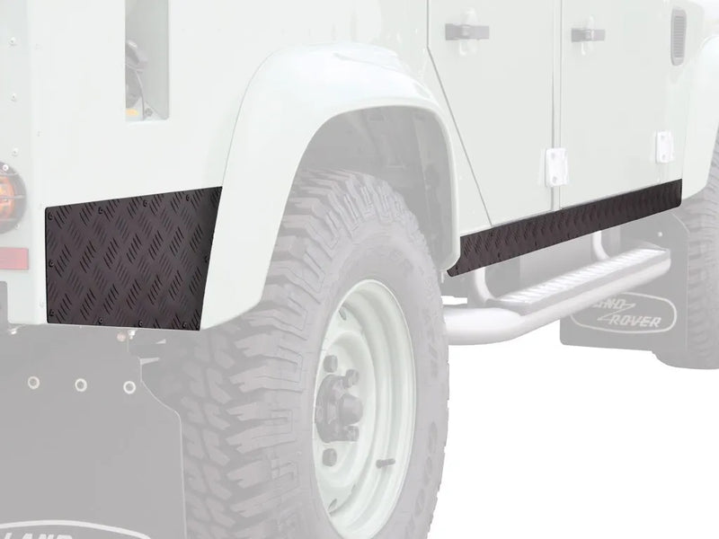 Front Runner Sill Protector (Defender 110 83-16) - Black — fits Land Rover Defender County L316 90 110 130 Series