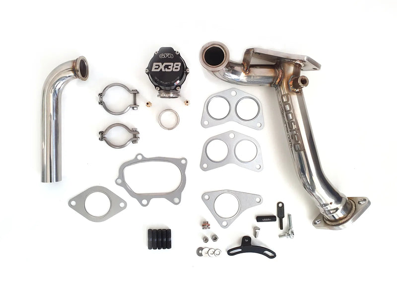 Boosted Performance Parts External Waste Gate Screamer Up Pipe Kit (WRX 94-14/STi 94-20) — fits Subaru Liberty Wago...