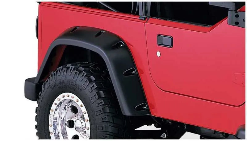 Bushwacker Pocket Style Fender Flares 2pc (Wrangler TJ 97-06) — fits Jeep Wrangler