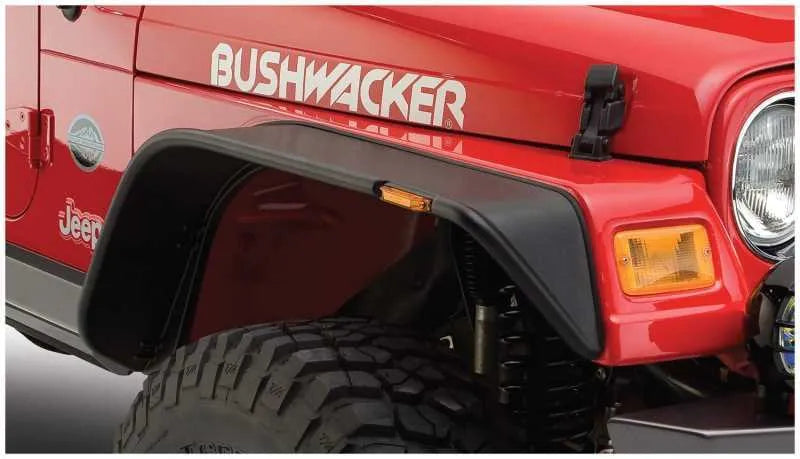 Bushwacker Flat Style Fender Flares 2pc (Wrangler TJ 97-06) — fits Jeep Wrangler