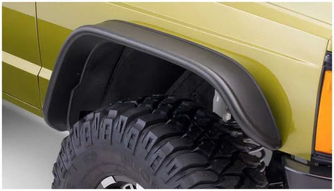 Bushwacker Flat Style Fender Flares 2pc (Cherokee 84-01) — fits Jeep Cherokee