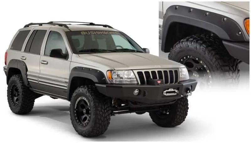 Bushwacker Cut-Out Fender Flares 2pc (Grand Cherokee 99-04) — fits Jeep Grand Cherokee WJ