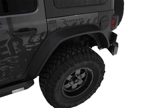 Bushwacker Flat Style Fender Flares (YA FF Jeep) — fits Jeep Gladiator