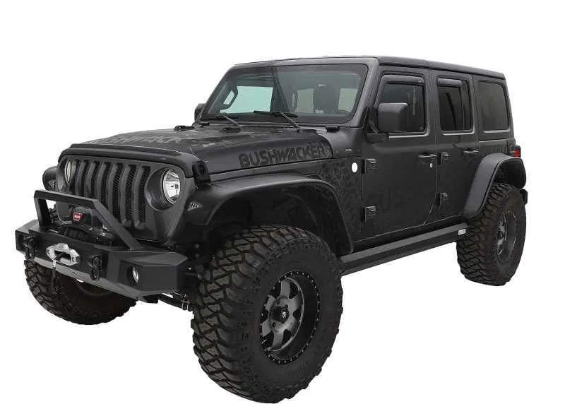 Bushwacker Flat Style Fender Flares 4pc (Wrangler 18+)