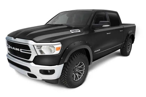 Bushwacker Pocket Style Fender Flares 76.3/67.4" Bed Diamond Black 4pc (RAM 1500 Excl. Rebel/TRX 20-22) — fits Dodg...