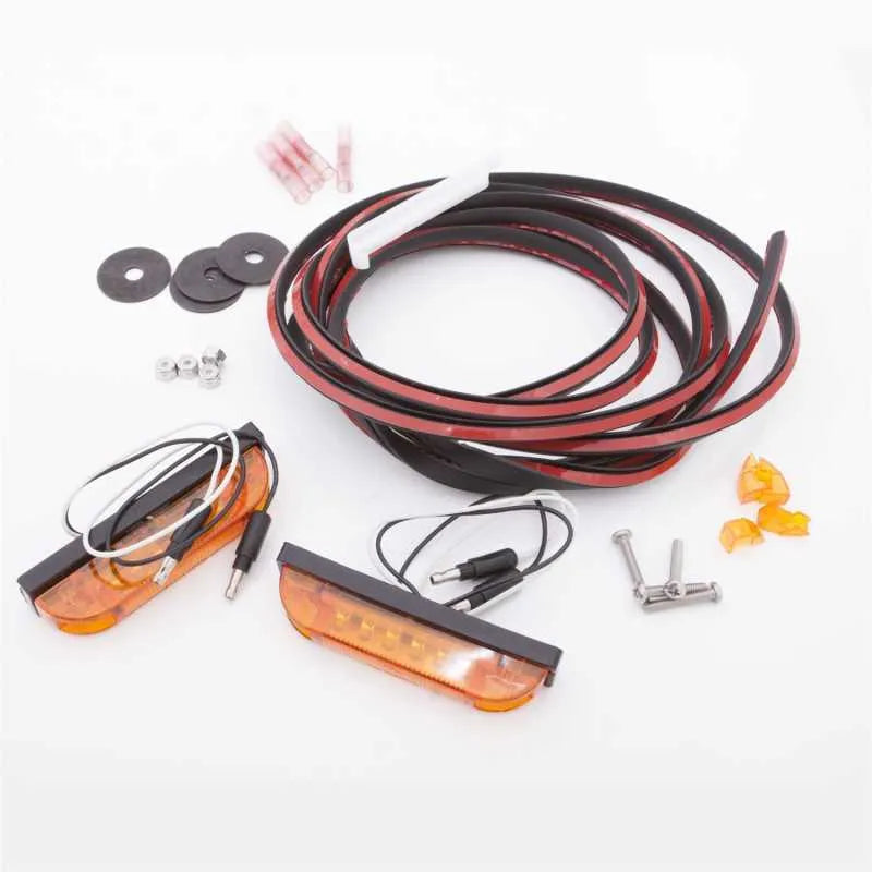 Bushwacker Universal 2-Wire Led Marker Light Kit For Flat Style Flares — fits Jeep Wrangler