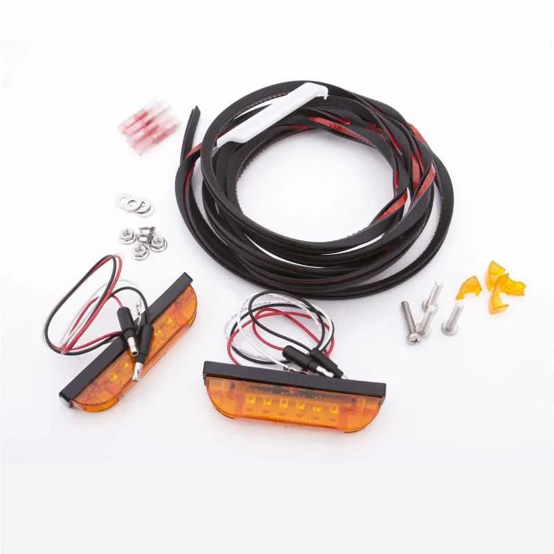 Bushwacker Universal 3-Wire Led Marker Light Kit For Flat Style Flares — fits Jeep Wrangler